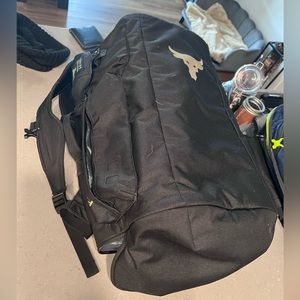 Project Rock Under Armour Duffle Bag Black